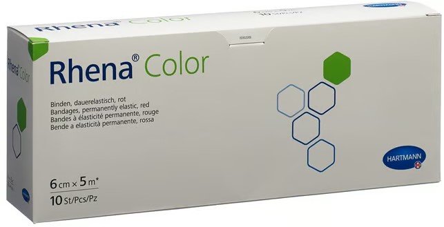 Rhena Color Elast Binde 6cmx5m rot offen 10 Stück Rhena Color Elast Binde 6cmx5m rot offen 10 Stück