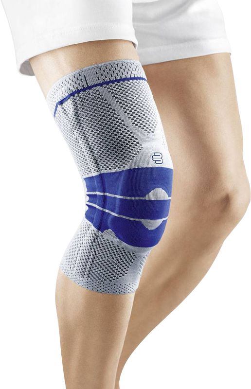 GenuTrain Aktivbandage mit Silikonrand Gr4 titan