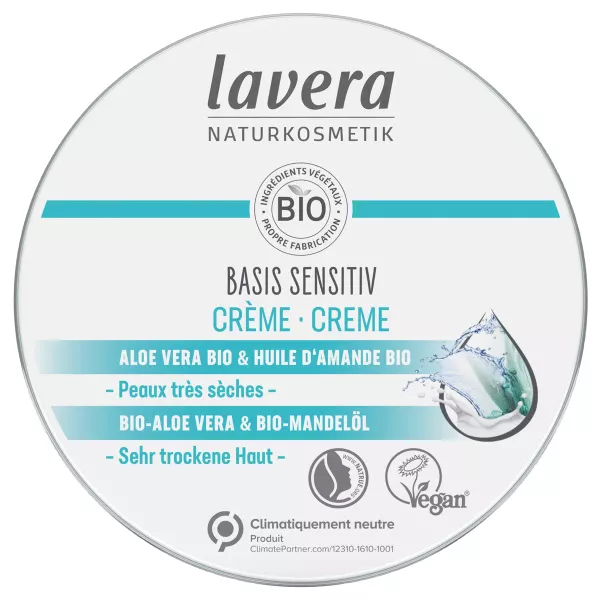 Lavera Basis Sensitiv Creme All-Round Aloe-Vera & Mandelöl 150ml Lavera Basis Sensitiv Creme All-Round Aloe-Vera & Mandelöl 150ml