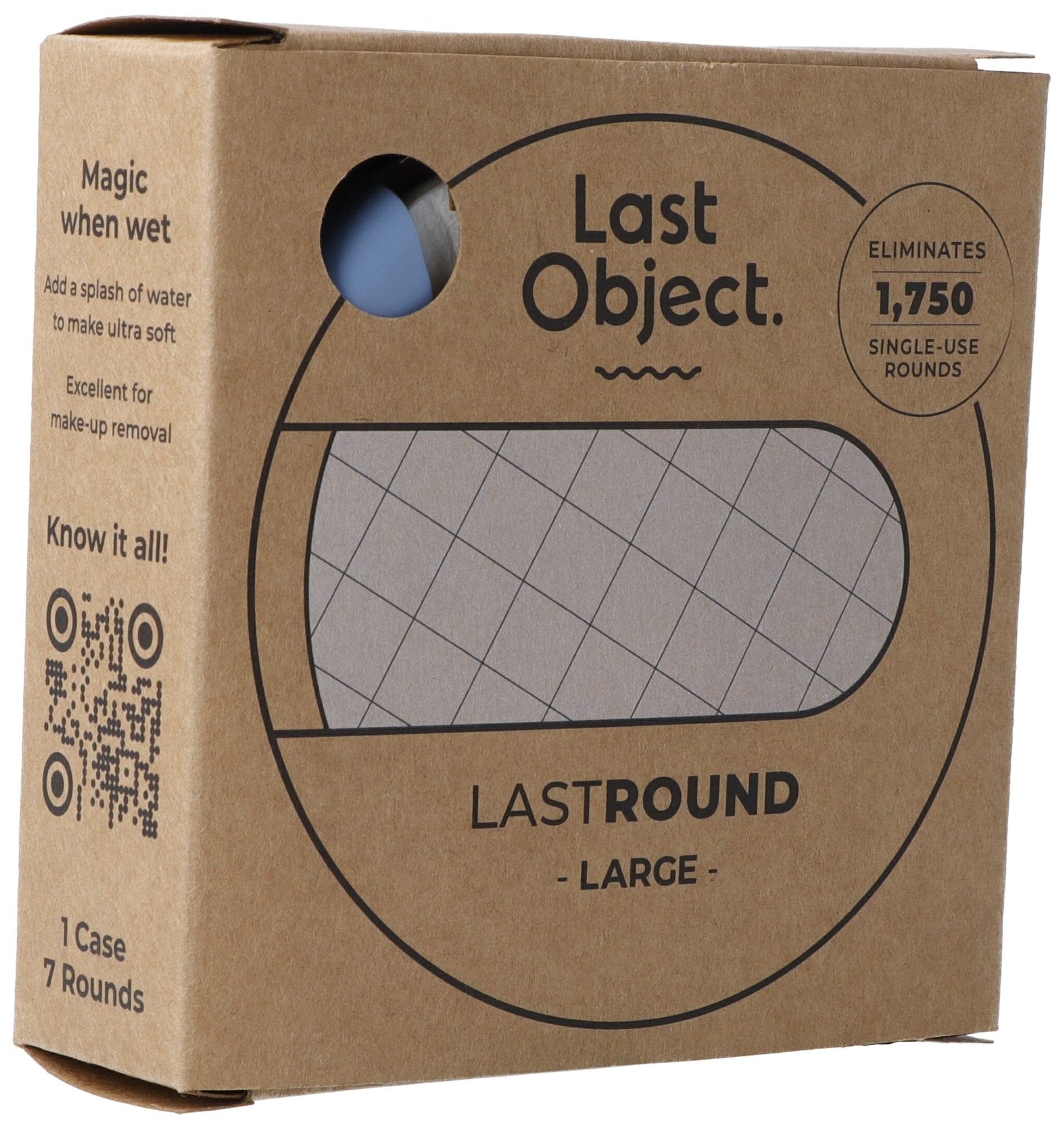 LastRound Wiederverwendbare Wattepads breit blau