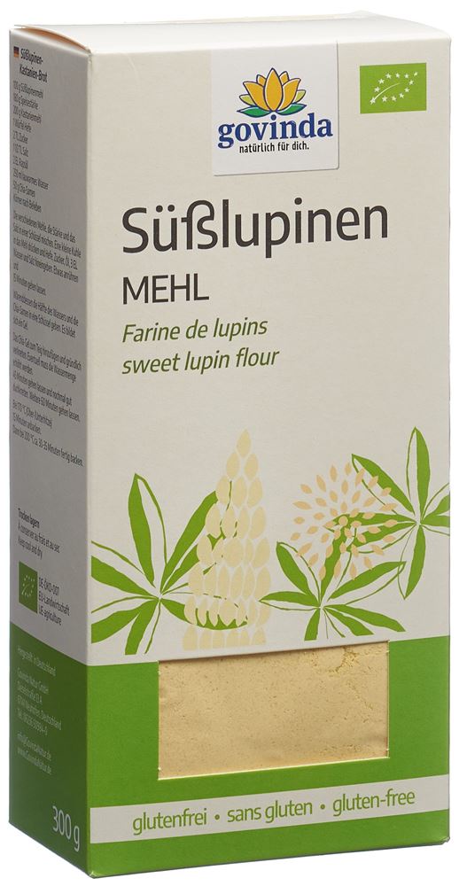 GOVINDA Süsslupinenmehl Bio 300g GOVINDA Süsslupinenmehl Bio 300g