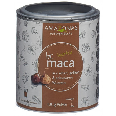 AMAZONAS maca Bio Pulver 100 % pur Ds 100g