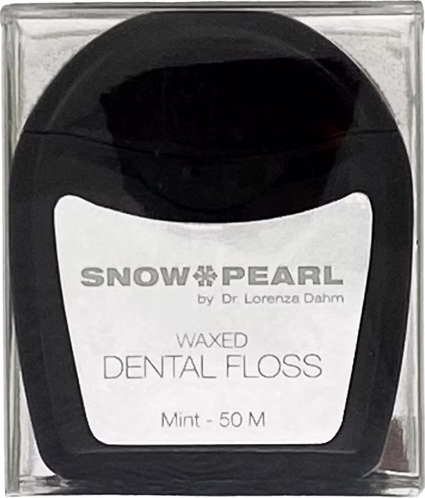 SNOW Pearl Zahnseide 50 m gewachst Minze