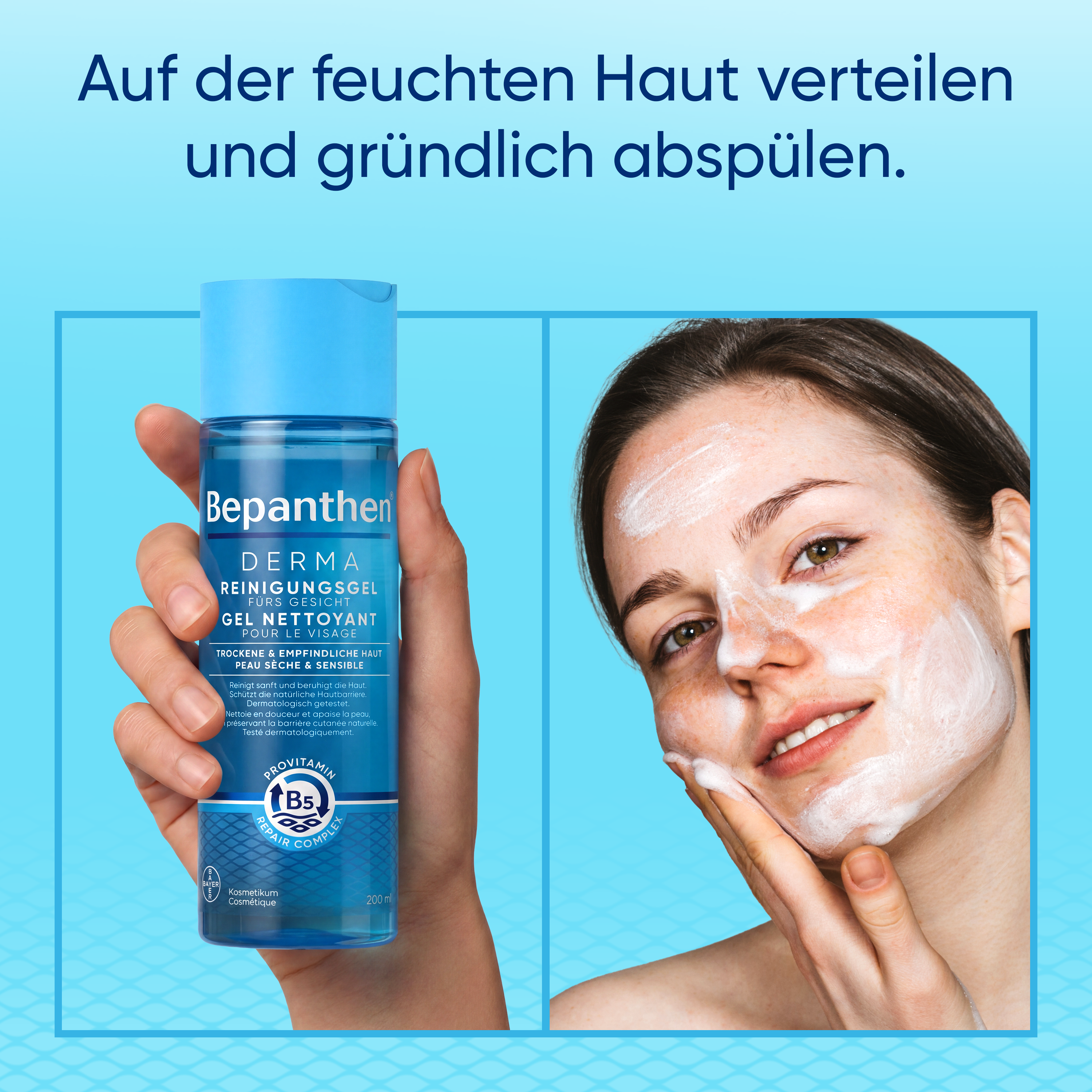 Bepanthen® DERMA Reinigungsgel fürs Gesicht 200ml