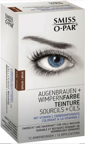 SMISS O-PAR Augenbrauen- Wimpernfarbe braun 5ml