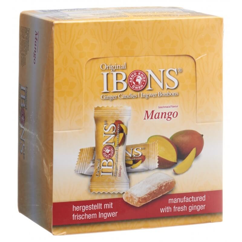 IBONS Ingwer Bonbon Mango 12x60g