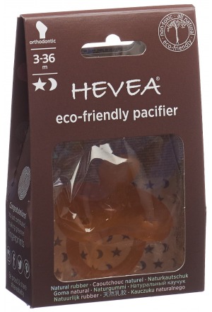 HEVEA Schnuller Orthodontic Star & Moon 3-36 Monate