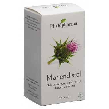 Phytopharma Mariendistel Kapseln 80 Stück Phytopharma Mariendistel Kapseln 80 Stück