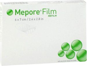 Mepore Film Folienverband 6x7cm steril 10 Stück