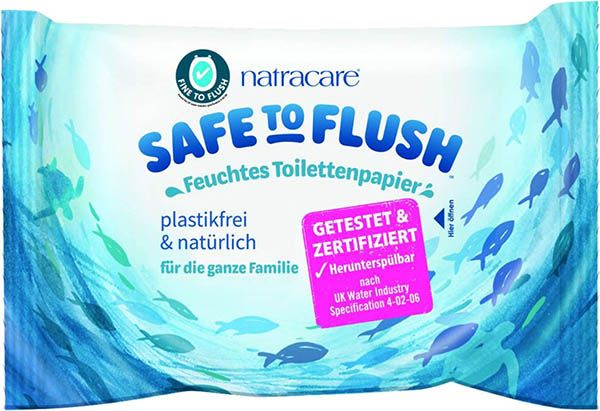 Natracare Toilettenpapier feucht Safe to Flush 30 Stück