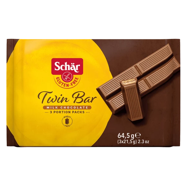 Schär Twin Bar Snack mit Schokolade glutenfrei 3 x 21.5g Schär Twin Bar Snack mit Schokolade glutenfrei 3 x 21.5g