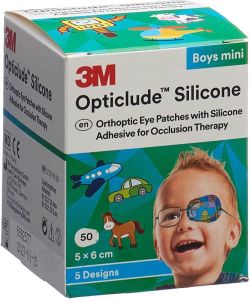 3M Opticlude Silicone Augenverband 5x6cm Mini Boys 50 Stück 3M Opticlude Silicone Augenverband 5x6cm Mini Boys 50 Stück