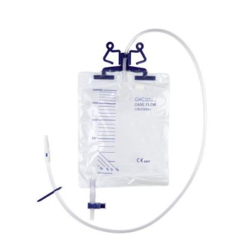 GHC Urinbeutel CAREFLOW 2l 110cm st Abl RLV Halt