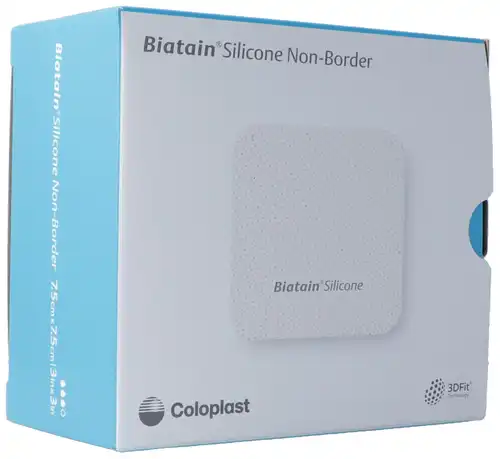 Biatain Silicone Non Border 7.5x7.5 cm 10 Stück