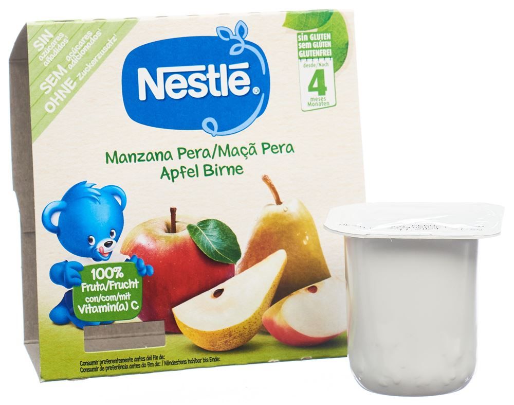 Nestlé Kompott Apfel Birne 4 x 100g