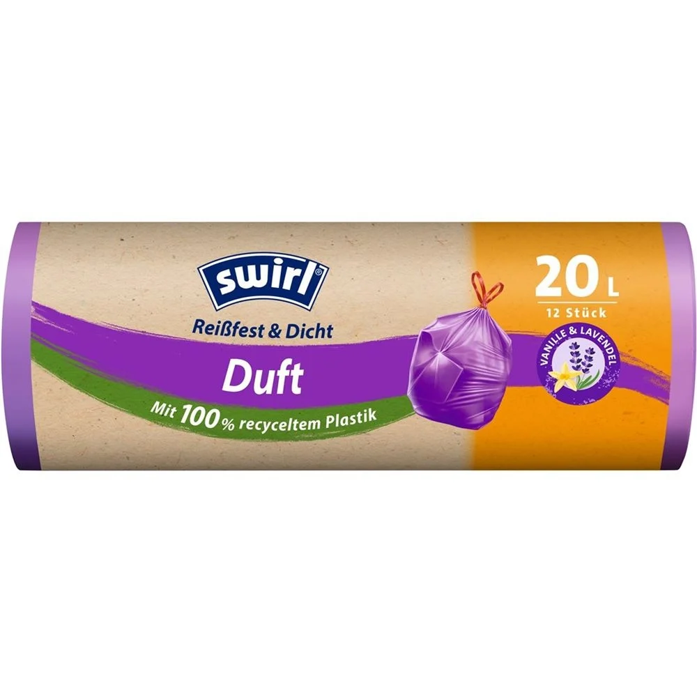 Swirl Duft-Müllbeutel 20l Lavendel-Vanille 12 Stück