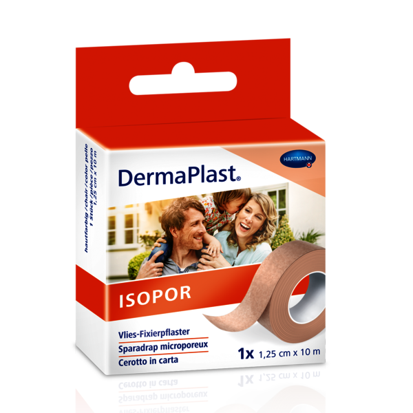 DermaPlast® Isopor Fixierpflaster 2.5cmx10m vlies hautfarbig Rolle DermaPlast® Isopor Fixierpflaster 2.5cmx10m vlies hautfarbig Rolle