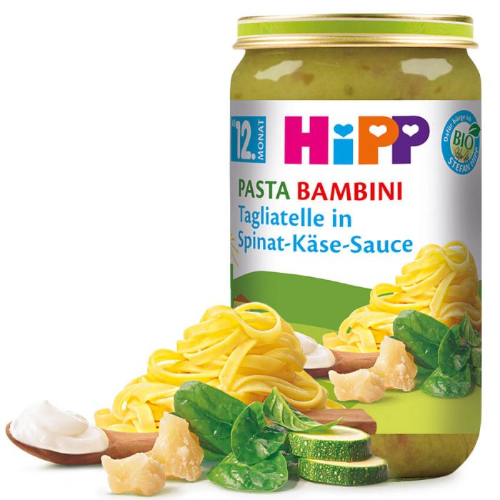 Hipp PB Tagliatelle Spinat-Käse-Sauce Bio 250g