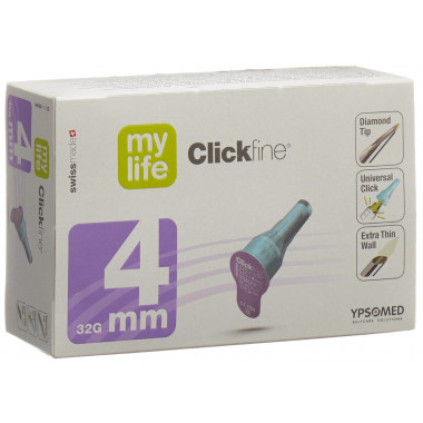 mylife Clickfine Pen Nadeln 4mm 32G 100 Stück mylife Clickfine Pen Nadeln 4mm 32G 100 Stück