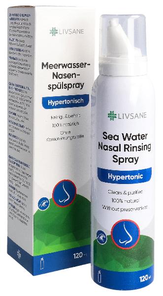 Livsane Meerwasser-Nasenspülspray hypertonisch 120ml Livsane Meerwasser-Nasenspülspray hypertonisch 120ml