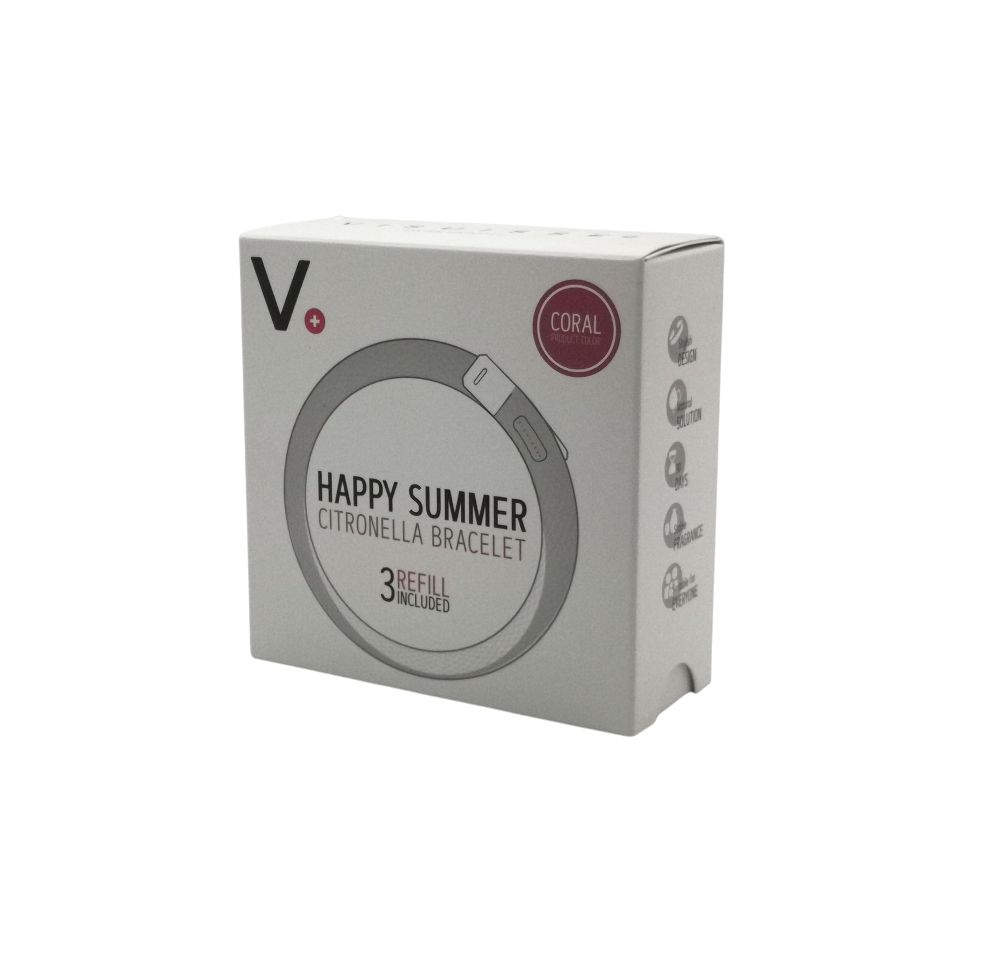 Happy Summer Zitronengras-Armband Coral