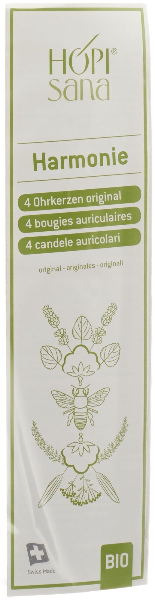 Hopisana Ohrenkerzen grün Harmonie 4 Stück