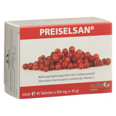 PREISELSAN mit Cranberry-Extrakt Tabletten 90 Stück PREISELSAN mit Cranberry-Extrakt Tabletten 90 Stück