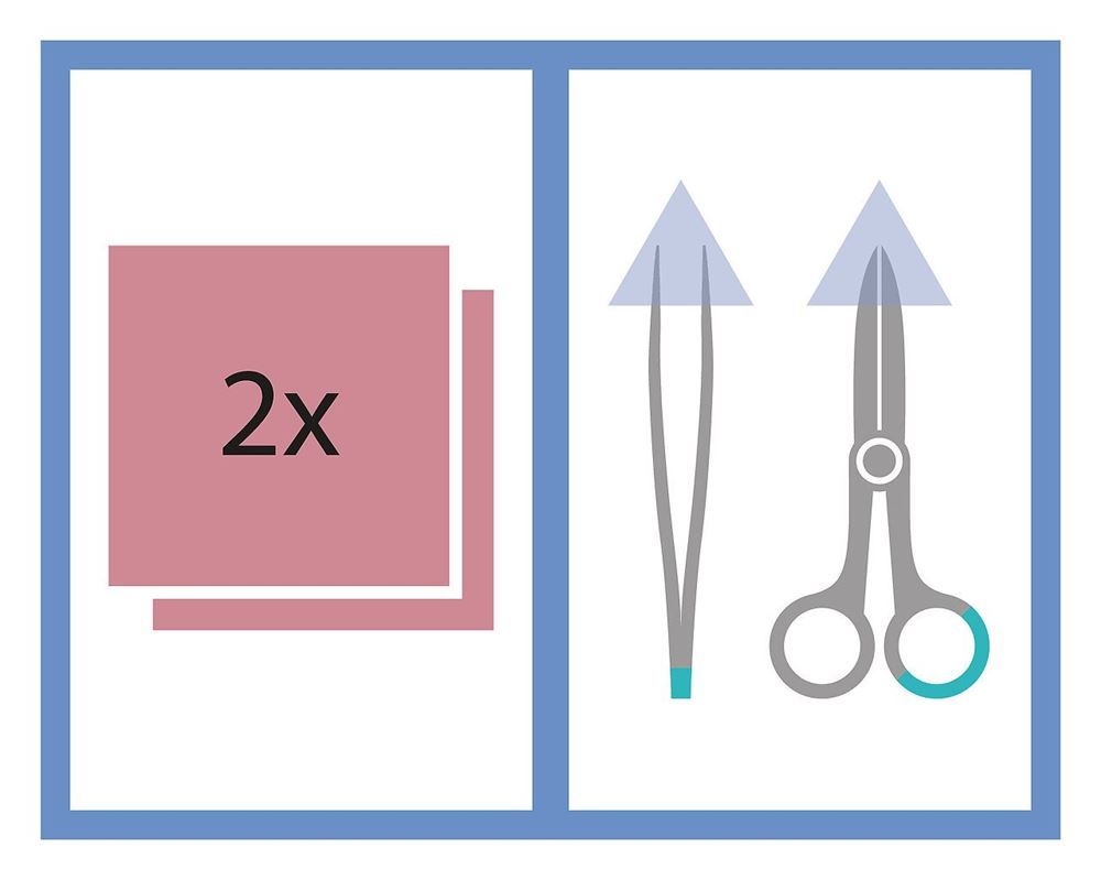 MediSet Nahtentfernung Schere steril