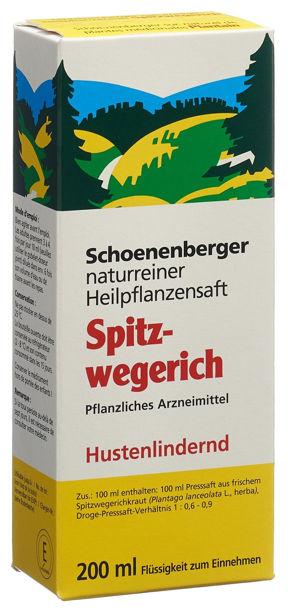 Schoenenberger Spitzwegerich Heilpflanzensaft 200ml Schoenenberger Spitzwegerich Heilpflanzensaft 200ml