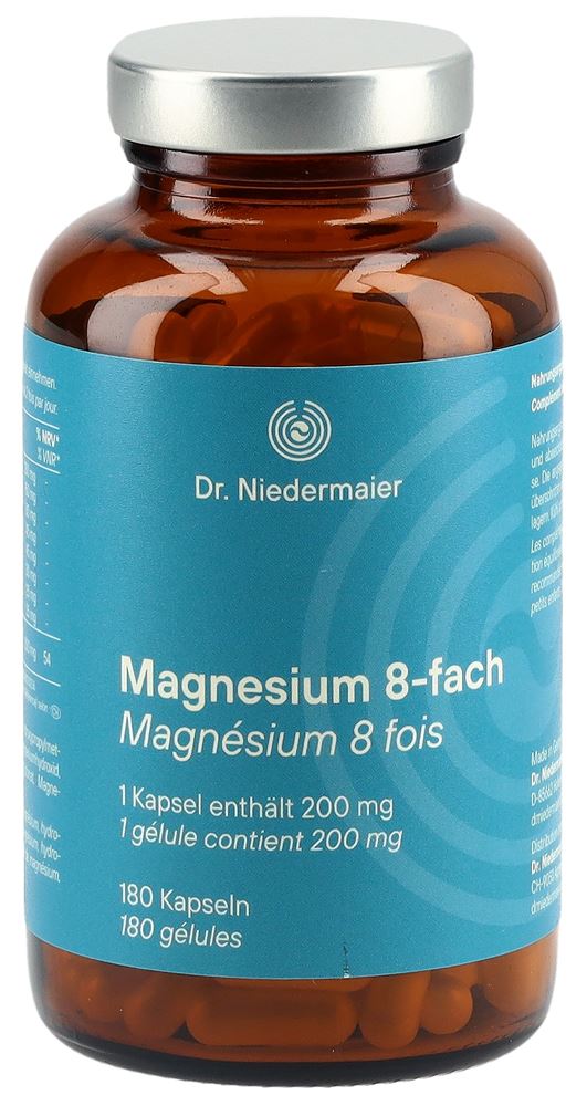 DR. NIEDERMAIER Magnesium 8-fach Kapseln 180 Stück DR. NIEDERMAIER Magnesium 8-fach Kapseln 180 Stück