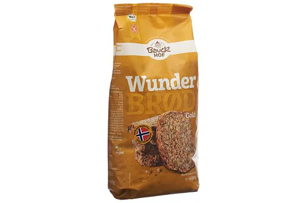 BAUCKHOF Wunderbrot Gold m Kurkuma glutenfr 600g BAUCKHOF Wunderbrot Gold m Kurkuma glutenfr 600g