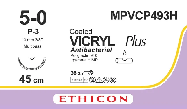 VICRYL PLUS 45 cm ungefärbt 5-0 P 3 36