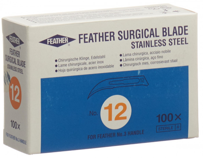 FEATHER Skalpellklingen ster Nr 12 100 Stück