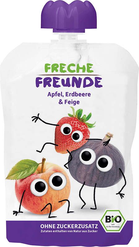 Freche Freunde Quetschmus Apfel Erdbeere & Feige Btl 100g