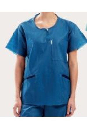 BARRIER Scrub Suit Shirt M blau (neu) 48 Stk BARRIER Scrub Suit Shirt M blau (neu) 48 Stk