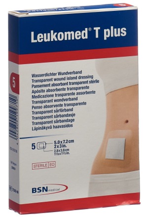 Leukomed T plus transparenter Wundverband 7.2x5cm mit Wundauflage 5 Stück Leukomed T plus transparenter Wundverband 7.2x5cm mit Wundauflage 5 Stück