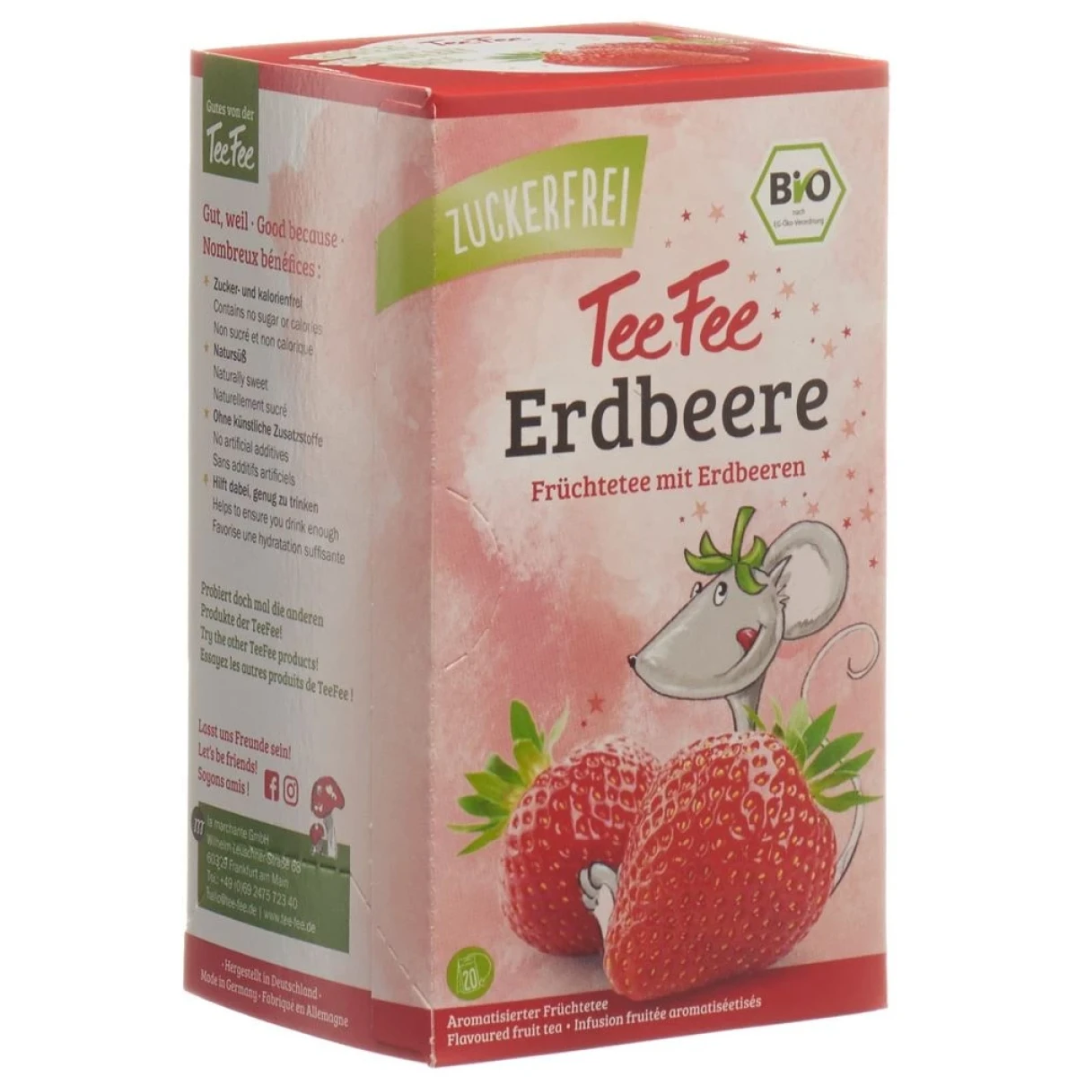 TEEFEE Kräutertee Erdbeere Btl 20 Stück