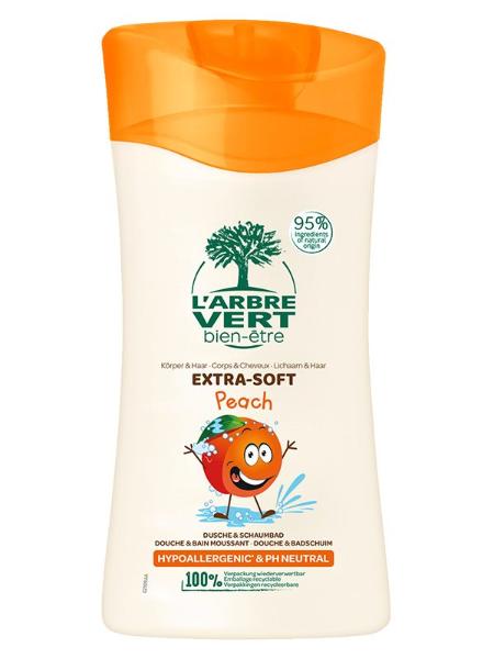 L'ARBRE VERT Öko Shampoo&Dusche Pfirsich 250ml