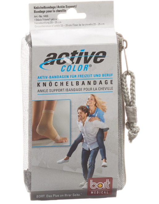 BORT AktivColor Knöchelbandage Grösse S -21 cm schwarz