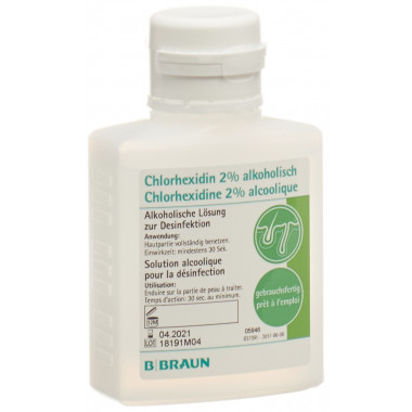 B. Braun Chlorhexidine 2 % ungefärbt 100ml