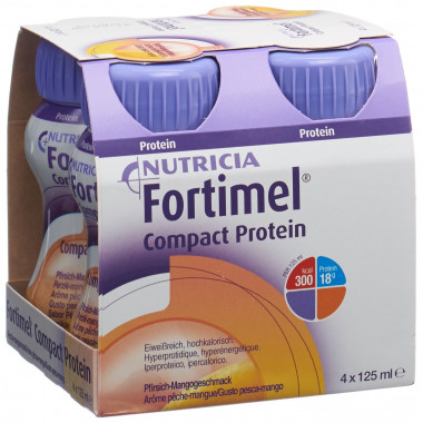 Fortimel Compact Protein Pfirsich-Mango 4 x 125ml Fortimel Compact Protein Pfirsich-Mango 4 x 125ml