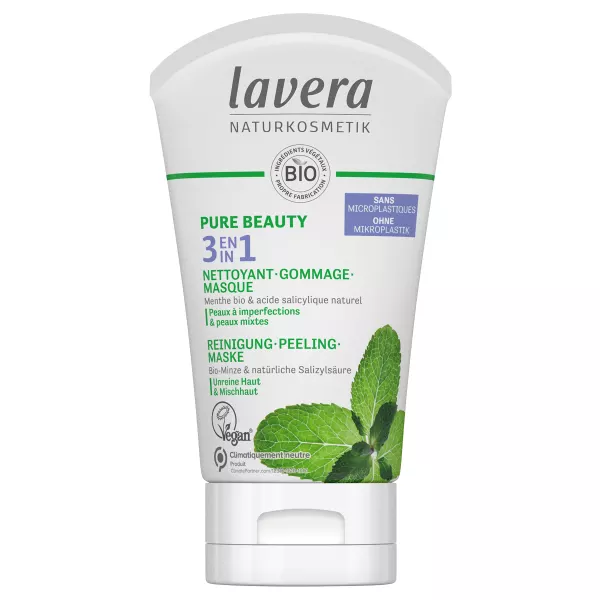 Lavera 3in1 Reinigung Peeling Maske pure beauty 125ml