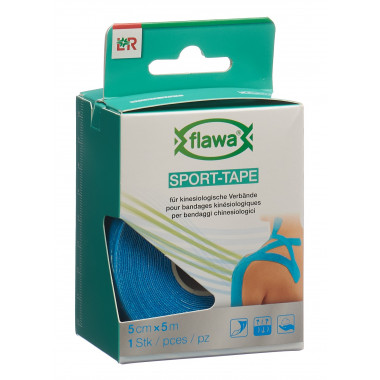 Flawa Sport-Tape 5cmx5m blau Flawa Sport-Tape 5cmx5m blau