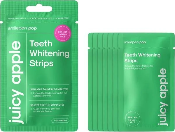 smilepen Pop Teeth Whit Strips Juicy App 7 x 2 Stück