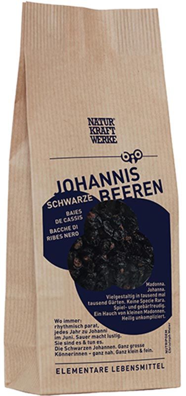 NATURKRAFTWERKE Schwarze Johannisbeeren Bio 150g NATURKRAFTWERKE Schwarze Johannisbeeren Bio 150g