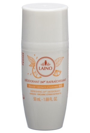Laino Deo Roll on argile blanche kaolin aux extraits d'agrumes BIO 50ml Laino Deo Roll on argile blanche kaolin aux extraits d'agrumes BIO 50ml