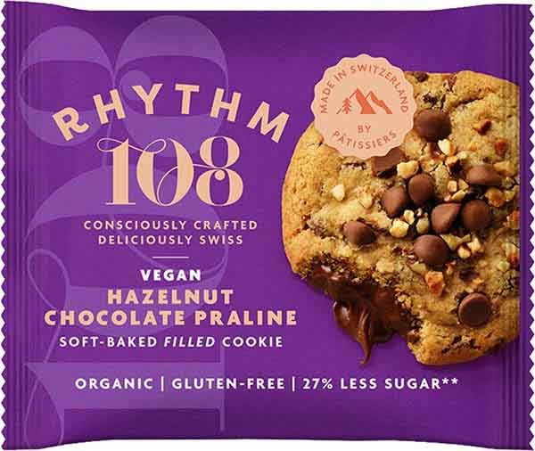 RHYTHM108 Hazelnut Chocolate Praline Soft Baked Filled Cookie 50g RHYTHM108 Hazelnut Chocolate Praline Soft Baked Filled Cookie 50g