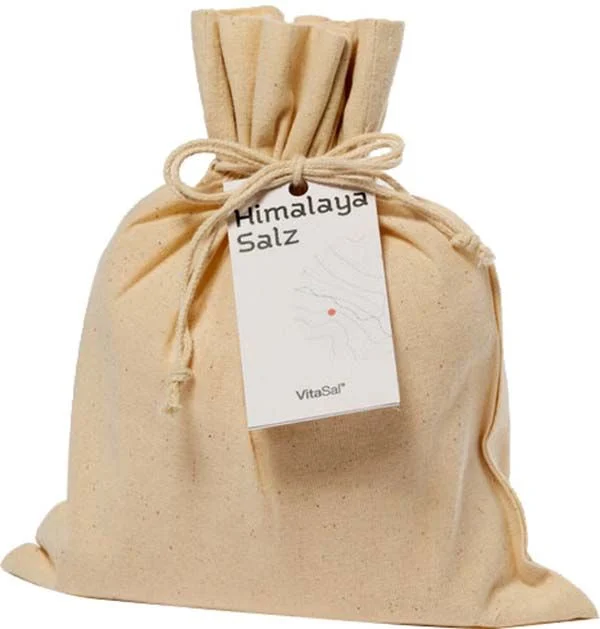 VITASAL Kristallsalz Himalaya fein Leinenbeutel Btl 1000g