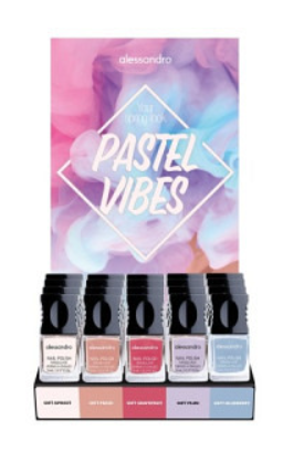 alessandro Disp Pastel Vibes Nagellack 5x4 Stück alessandro Disp Pastel Vibes Nagellack 5x4 Stück