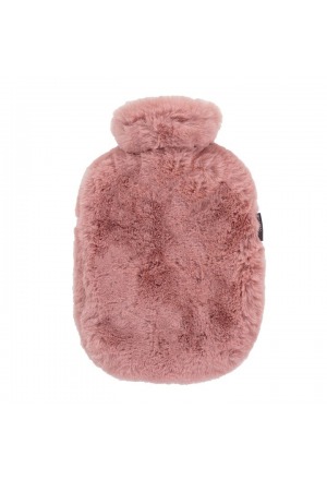 Fashy Wärmflasche 0.8l Flauschbezug soft hellro